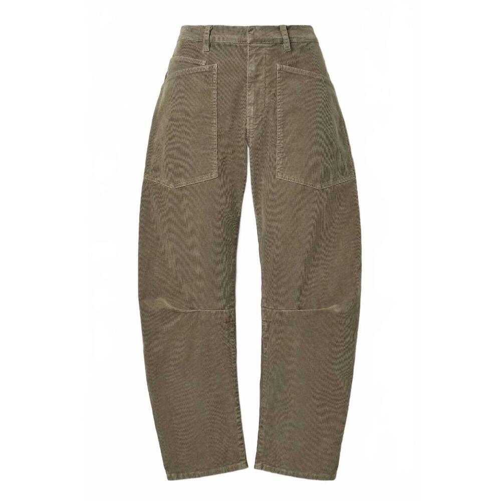 NEW NILI LOTAN shon corduroy pant in army grey - Picture 4 of 4